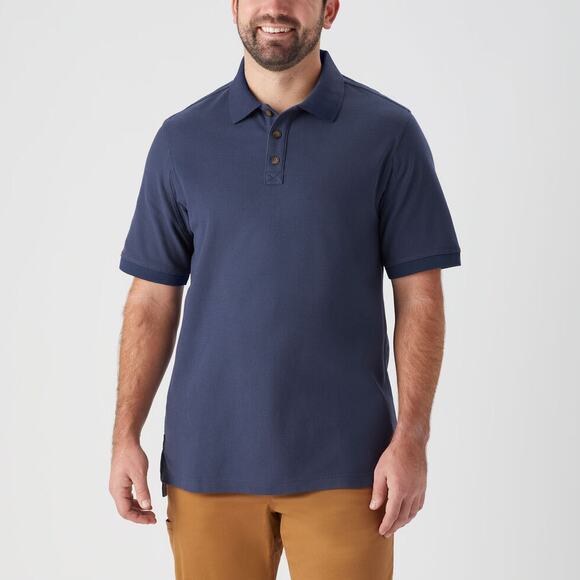 Duluth Trading Co Men’s Big & Tall Blue No Polo Shirt - Size 2XLT - Gorpcore - Picture 1 of 7